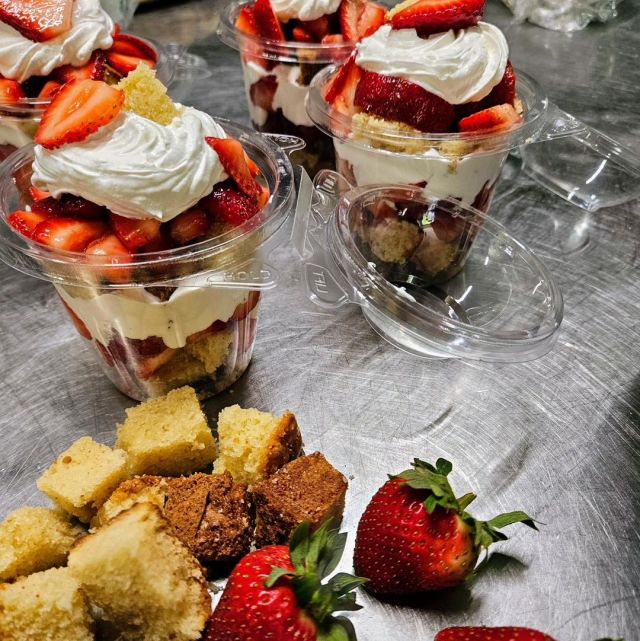 Indulge in sweetness with our irresistible dessert lineup! Craving something fruity? Dive into our heavenly Strawberry Shortcake Parfaits, layered with fresh strawberries, homemade pound cake, and creamy goodness.

For the chocolate lover, savor the decadence of our French Chocolate Mousse, a velvety delight that melts in your mouth with every spoonful.

Feeling fancy? Treat yourself to our Chocolate Rolled Cake, filled with luscious strawberries and topped with fresh whipped cream.

And of course, don't miss out on our famous Whoopie Pies, the perfect blend of soft, moist cake and rich, creamy filling. One bite and you'll be hooked! Come satisfy your sweet tooth with us today! 🍫
.
.
.
#diemandfarm #wendellma #farmstore #shoplocal #buylocal #familyfarm #westernmass #franklincounty #pioneervalley #othersidema #visitwesternma #igers413 #413life